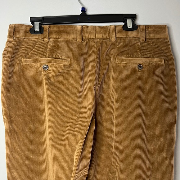 Brooks Brothers Milano Corduroy Pants Mens 36x33 Brown Preppy Academia Chinos‎ - Picture 4 of 6